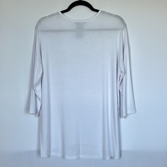 💥💥Design History Large White w/ Rhinestones Blouse - Picture 2 of 11